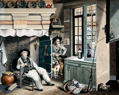 Interior de cocina de Dutch School