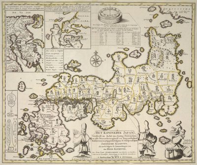 Mapa de Japón de Dutch School