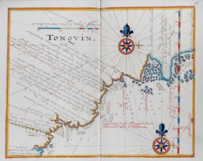 Mapa de Tonquin, China. de Dutch School