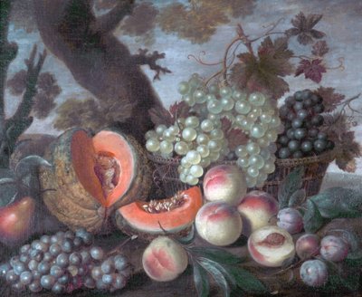 Melones y uvas de Dutch School