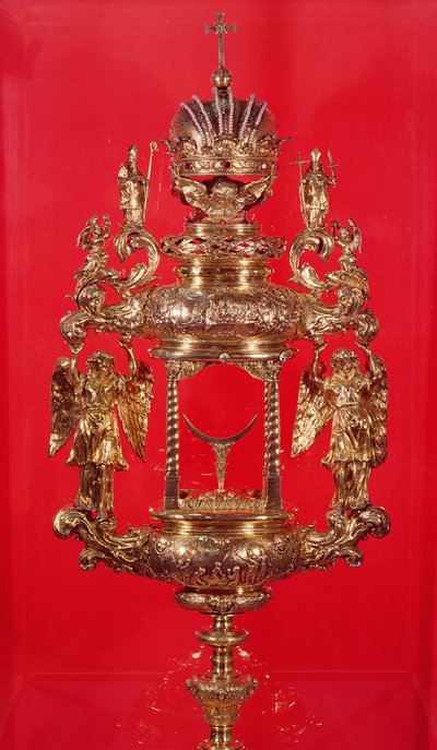Custodia, con la marca de Haarlem de 1764 y posiblemente la marca del fabricante, un rombo perforado de Dutch School