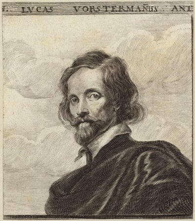 Retrato de Lucas Vorsterman de Dutch School