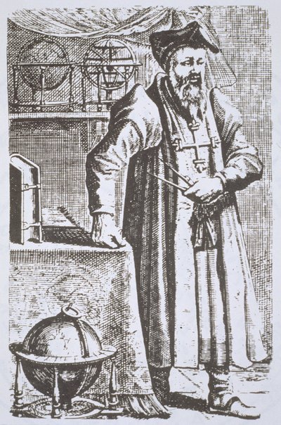 Retrato de William Postel (1510-81), de su De Universitate, Leyden, 1643, ilustrado en Historia de la Magia, publicado a finales del siglo XIX de Dutch School