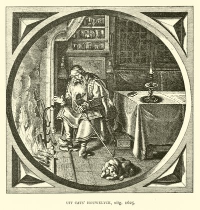 Escena de Houwelick, por Jacob Cats, 1625 de Dutch School