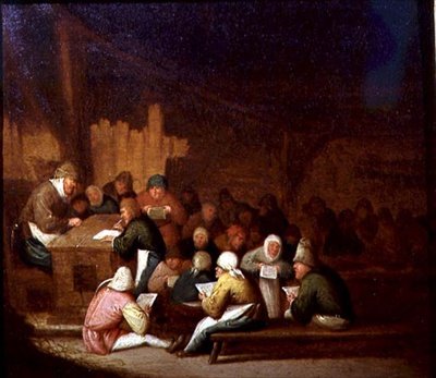 Interior de una escuela de Dutch School