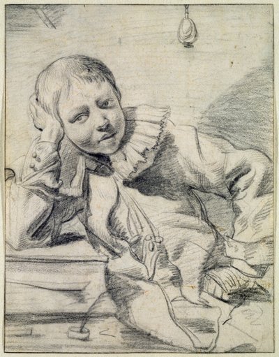 Escolar en su escritorio, c.1630-45 de Dutch School