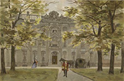 Residencia holandesa sustancial, mediados del siglo XVIII de Dutch School