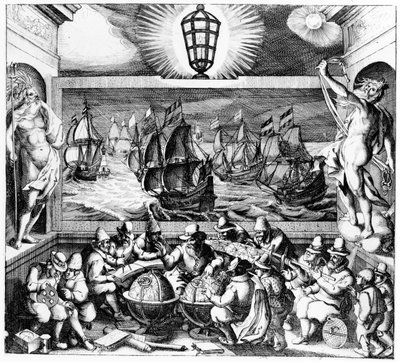 La luz de la navegación, 1608 de Dutch School