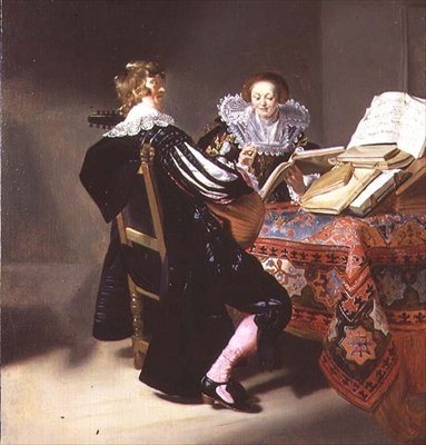El jugador de laúd de Dutch School