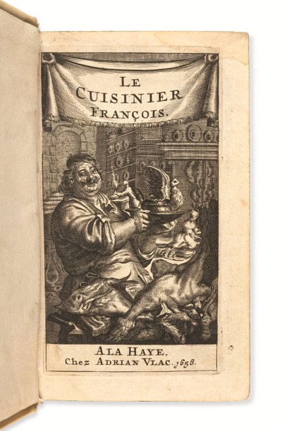 El frontispicio de Le Cuisinier françois de Dutch School