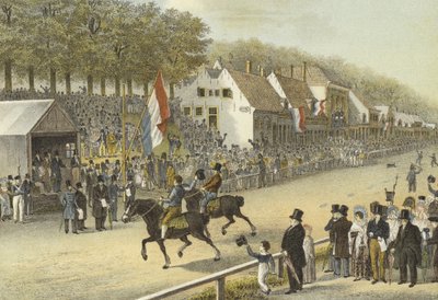 Carrera de trote por el Látigo de Oro, Leeuwarden, 24 de julio de 1830 de Dutch School