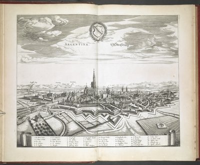Vista de Estrasburgo desde "la ciudad de toda la Alta Alemania, la más ilustre e ilustre de las pinturas antiguas y nuevas, elaborada con mayor precisión". de Dutch School