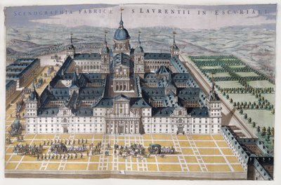 Vista del Escorial de Madrid, c.1662-5 de Dutch School