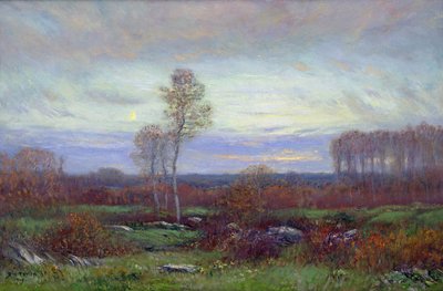 Atardecer de otoño (óleo sobre lienzo) de Dwight William Tryon