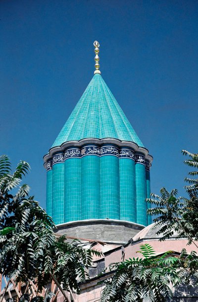 Vista del tekke de Mevlana, reservado para los derviches giradores de Dynasty Seljuq