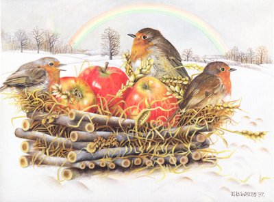 Petirrojos con manzanas, 1997 de E.B. Watts