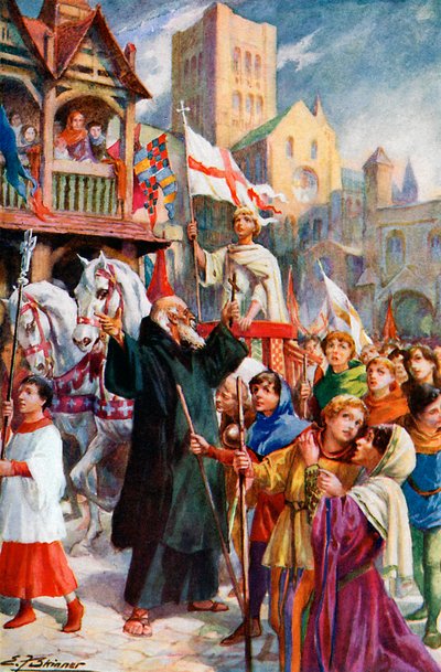 La cruzada de los niños de 1212, c. 1920 de EF Skinner
