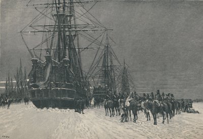 Captura de una flota holandesa por húsares de la República Francesa, enero de 1795 de E.G.H. Del