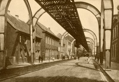 Un sistema de monorraíl de suspensión eléctrica, 1930 de ENA