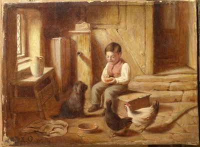 Alimentando a las aves de E.S. Greig