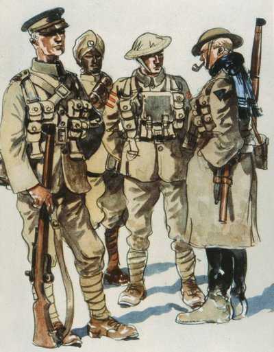 Uniformes de Campo del Ejército Británico de E. (after) Dobrich