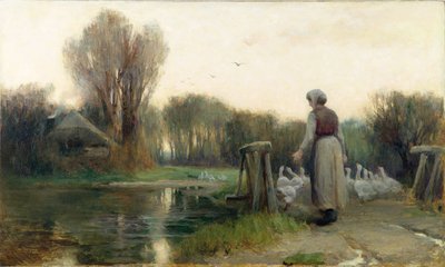 La niña de los gansos de E. Aubrey Hunt