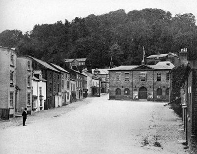 Una calle en Montgomery, Gales, 1924-1926 de E. Bastard