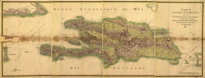 Mapa de la Isla de Santo Domingo de E. Beaucosté
