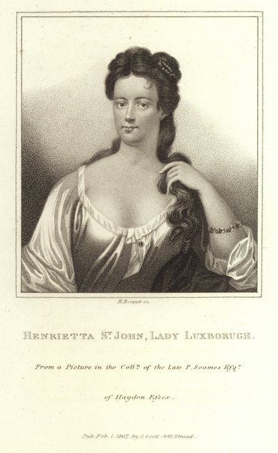 Henrietta St John Lady Luxborough de E. Bocquet