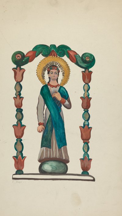 Bulto-Figura de santo de E. Boyd