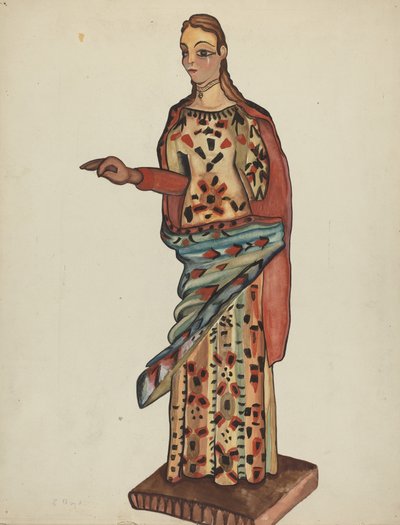 Bulto (Figura de Madera de Santo) de E. Boyd