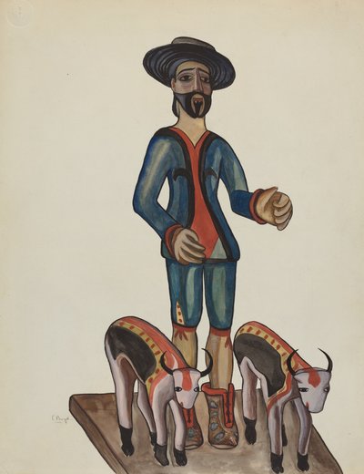 Bulto de San Ysidro de E. Boyd
