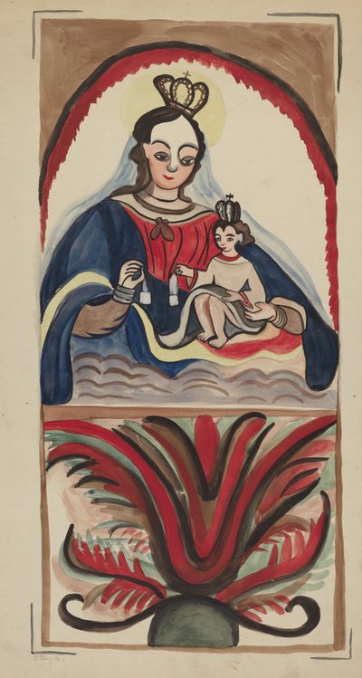 Retablo - Virgen y Niño de E. Boyd