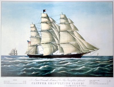 Barco clipper Flying Cloud, 1851-1907 de E Brown Jr
