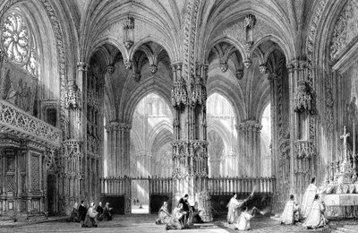 La Catedral de Lyon, Francia, siglo XIX de E. Challis