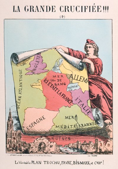 Alegoría de la Francia Republicana, 1871 de E. Courtaux