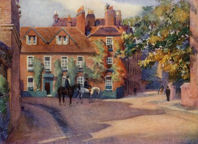 Eton: Common Lane House (litografía en color) de E. D. Brinton