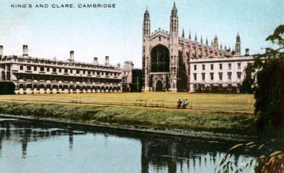 Colegios Kings y Clare, Cambridge, Cambridgeshire, principios del siglo XX de E. Dennis