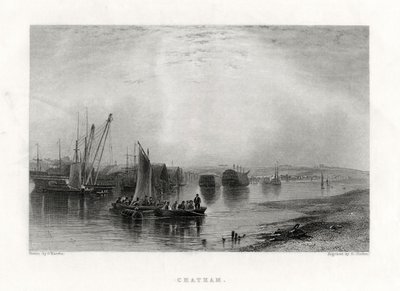 Chatham, Kent, 1860 de E. Finden