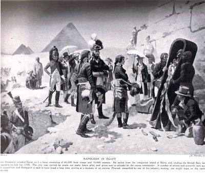 Napoleón en Egipto, ilustración de 