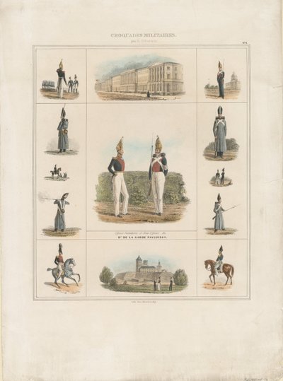 El Regimiento de la Guardia Pavlovsky, 1840 de E. Gilbertson