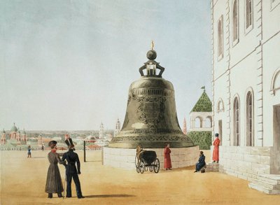 La Campana del Zar en el Kremlin de Moscú de E. Gilbertson