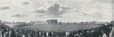 Partido de Cricket entre Surrey y Australianos en Kennington Oval de E Hawkins and Co