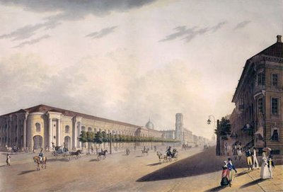 Gostiny Dvor, San Petersburgo, 1820s de E. I. Yessakov