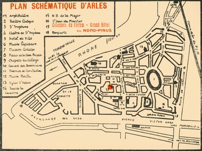 Plan esquemático de Arles de E Laget