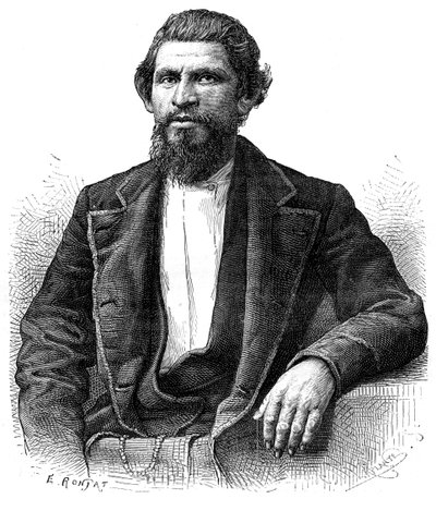 Retrato de un yanqui, siglo XIX de Etienne Antoine Eugene Ronjat