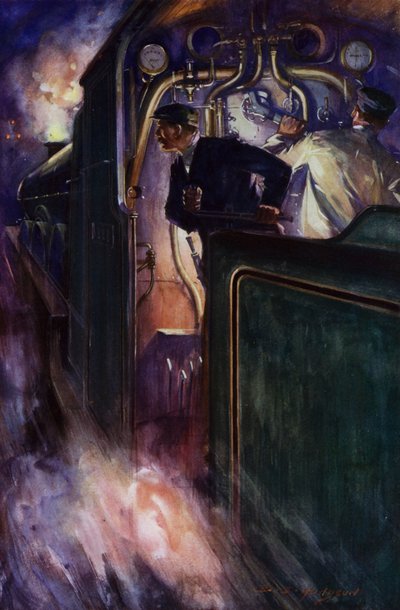 The Night Mail (litografia en color) de E. S. (after) Hodgson