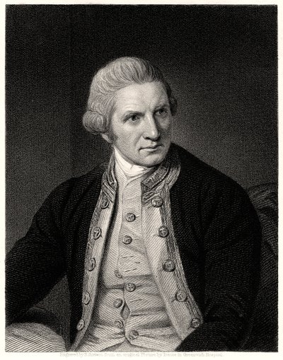 Capitán Cook, siglo XIX de E. Scriven