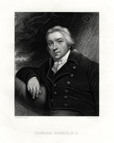 Edward Jenner, médico rural inglés, siglo XIX de E. Scriven