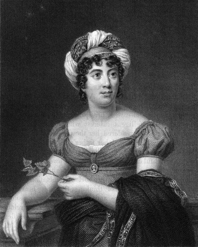 Germaine de Stael, escritora, novelista y propagandista política francesa, 1836 de E. Scriven